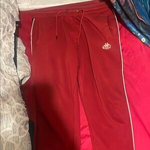 Kappa Red Track Pants